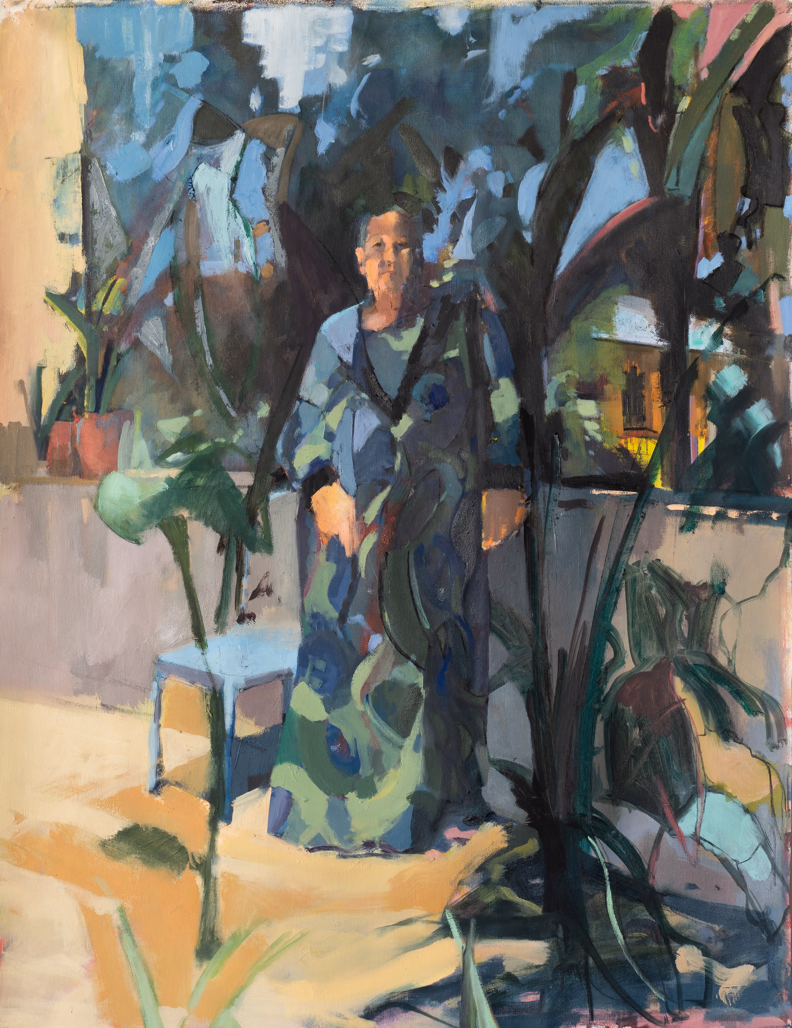 safta in her garden