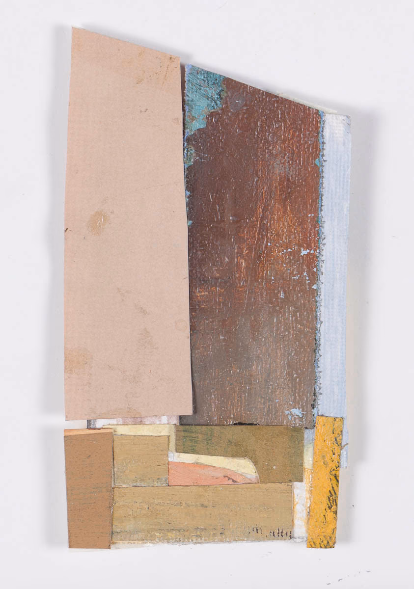 colored paper and canvas strips on paper