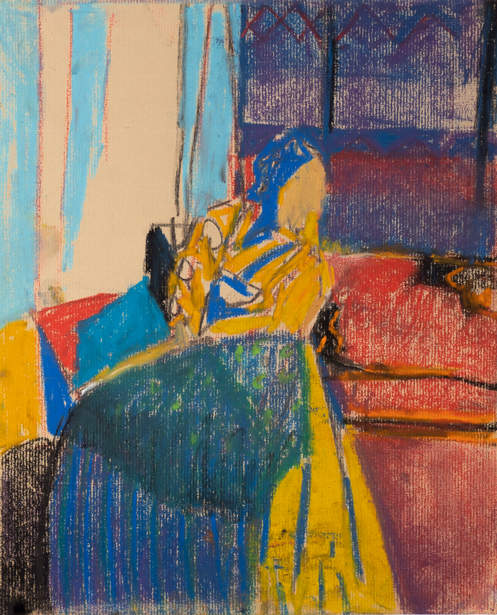 lady at window