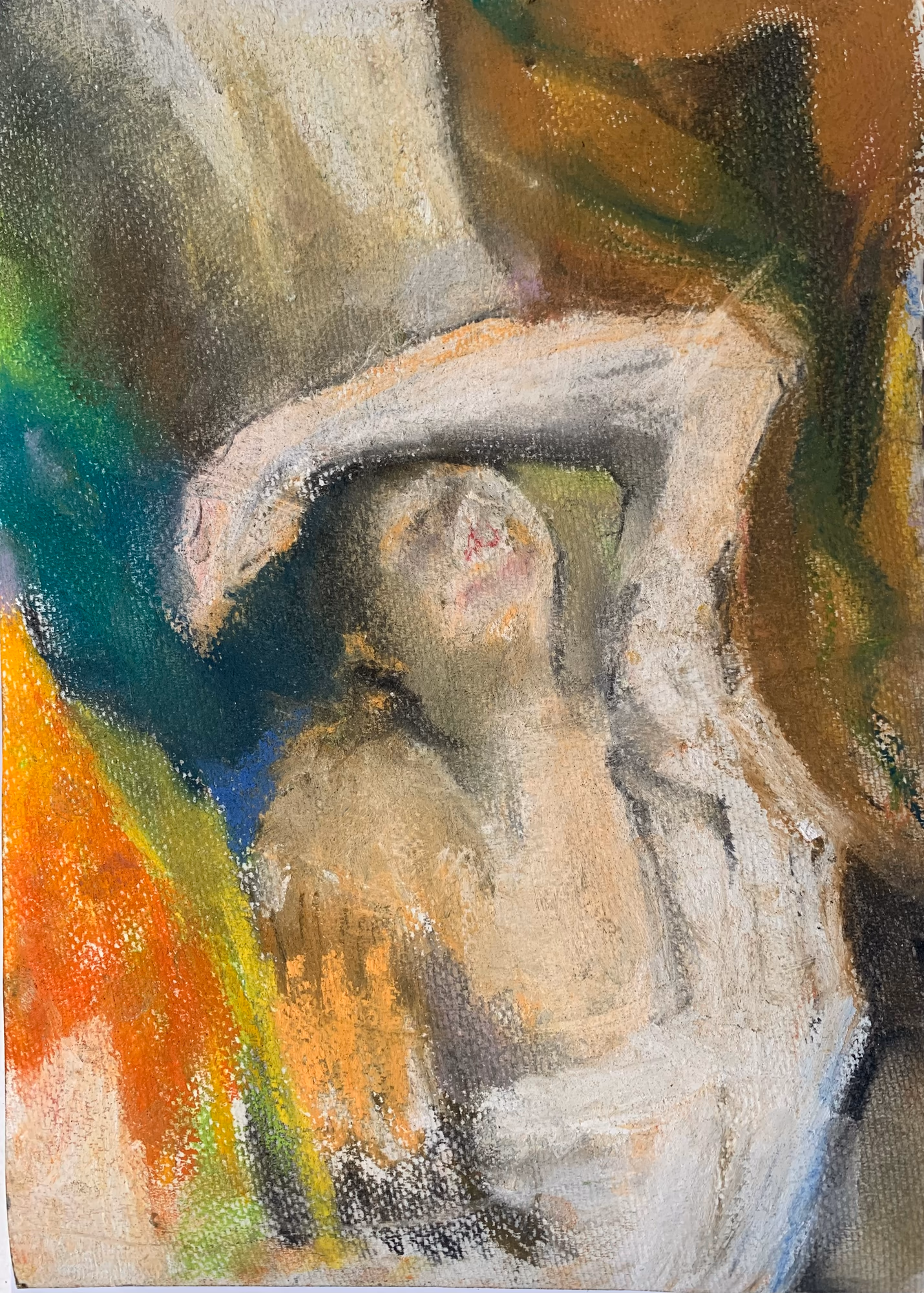 pastel on paper